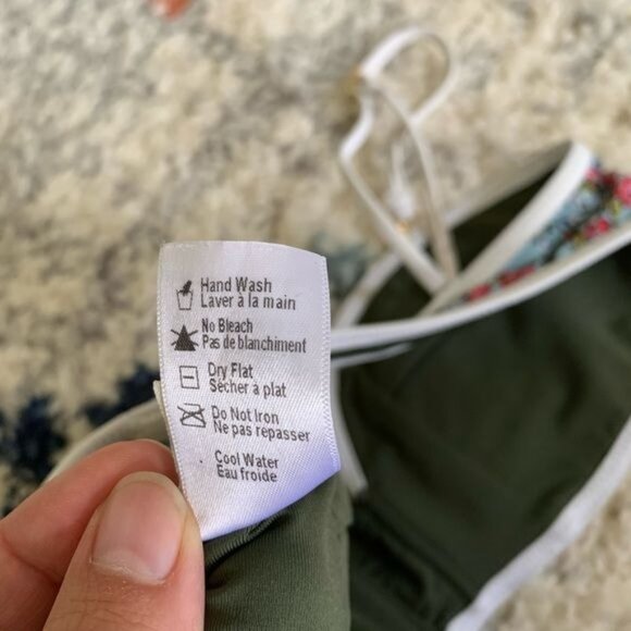 l*space Bloomin’ Gypsy Bombshell Top Size XS Floral Stripe Removable Straps - Picture 7 of 9